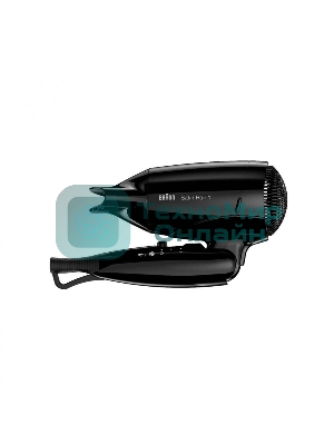 Фен Braun Satin Hair 1 Style&Go HD130 черный, 1200 Вт, компактный