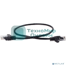 Патч-корд литой AOpen ANP511 0.5M BK UTP cat.5е 0,5м черный