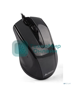 Мышь проводная A4Tech N-500FS черный, 1200 dpi, USB, кнопки - 4