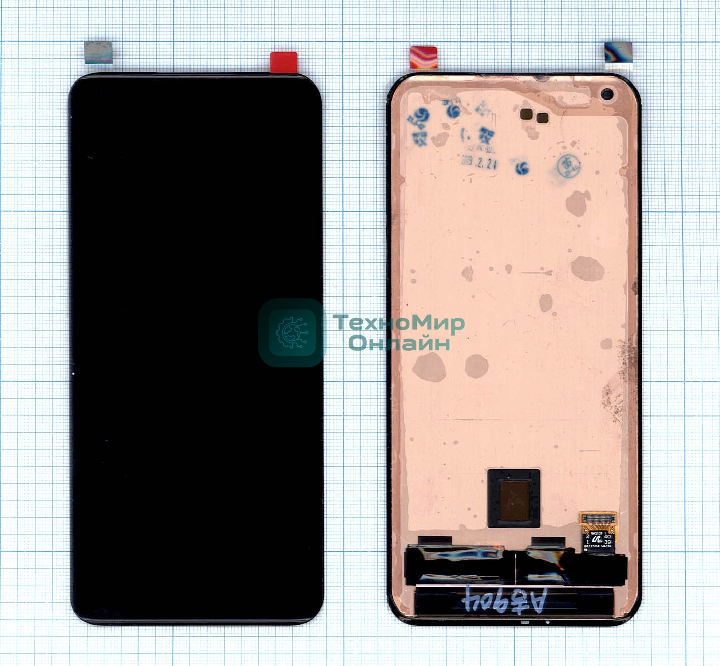 Дисплей для Xiaomi Mi 11 Ultra в сборе с тачскрином черный