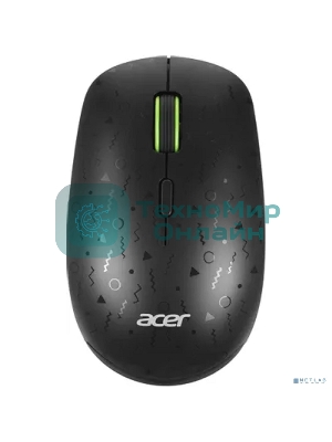 Мышь беспроводная Acer OMR307 черный, 1600 dpi, радиоканал, USB, кнопки - 4