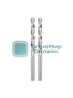 Сверло по металлу Kranz 3,2х65х35 мм HSS (2 шт. в упаковке) DIN 338