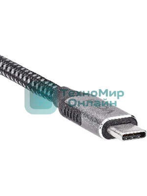Кабель VCOM USB3.2 Gen2X2, CM->CM, 20Gbs, 100WT, 4KX60Hz, All shell, 1,5 м