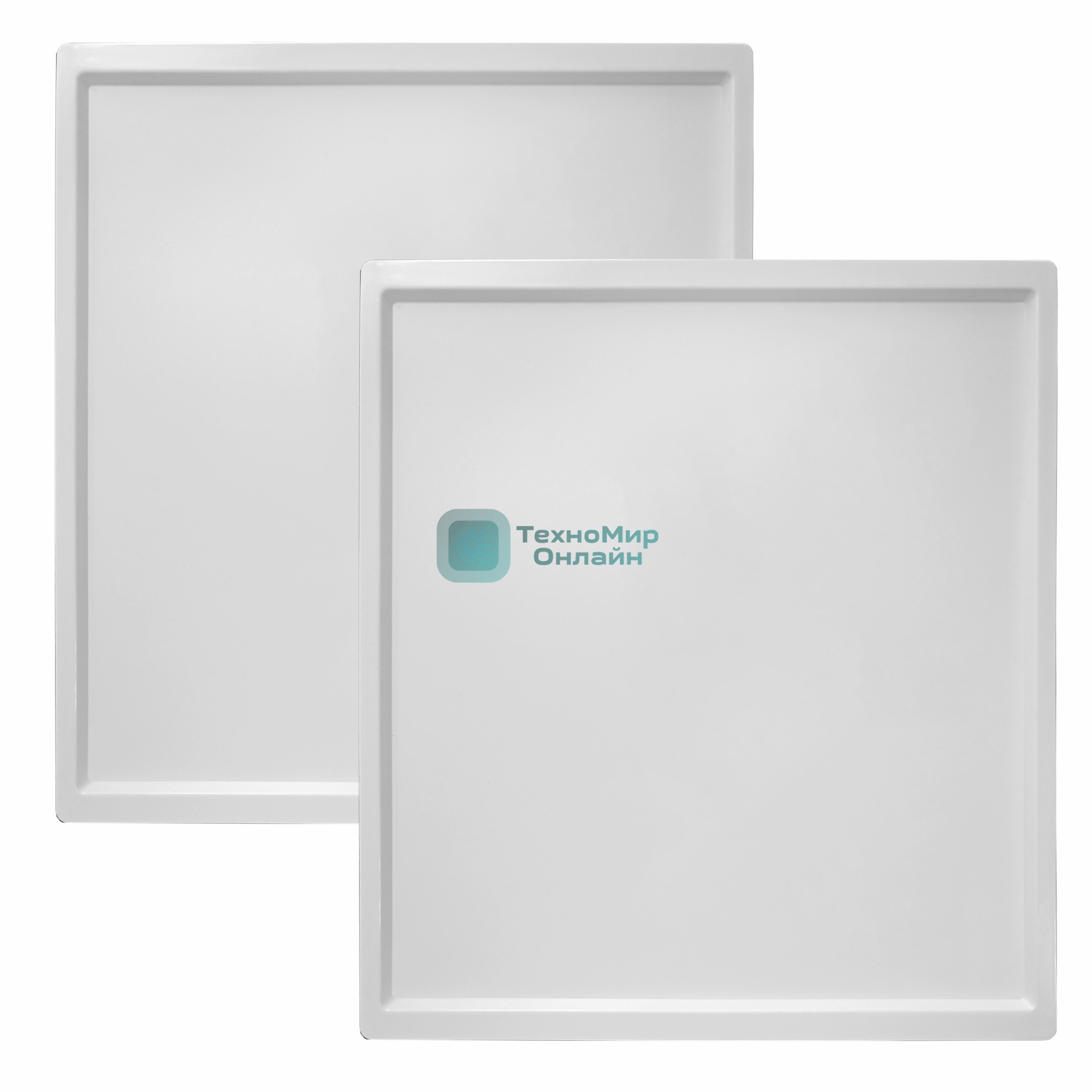 Поддон для пастилы Pullman PL-010203-2 белый 2шт универс. прямоугольный р-р 327х288х6,6мм