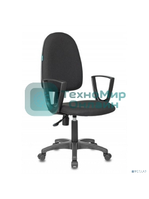 Кресло Бюрократ CH-1300N/3C11 черный, экокожа, 120 кг, механизм качания