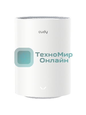 Бесшовный Mesh роутер Cudy M1800 (M1800 2-PACK) AX1800 10/100/1000BASE-TX/Wi-Fi белый (упак.:2шт)