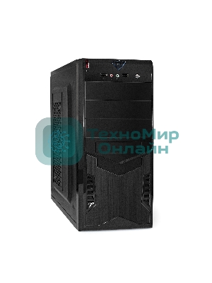 Корпус Miditower Exegate CP-601 Black, ATX, CP400W, 80mm, 2*USB, Audio