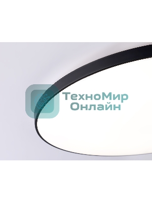 Потолочный светодиодный светильник Ambrella light FZ1227 BK черный IP44 43W 4200K D455*60 (Без ПДУ)
