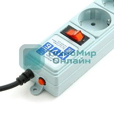 Сетевой фильтр Powercube SPG-B-15 5 м, 5 розеток, серый, коробка