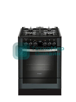 Плита комбинированная Gefest ПГЭ 6502-03 0244 черный, конфорок 4 газовых, духовка 55 л, 60 см x 85 см x 60 см