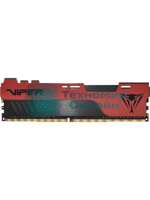 Оперативная память Patriot Viper Elite II, DDR4, 8GB (1x8 GB), 3200 MHz, CL18, DIMM, радиатор, красный/черный