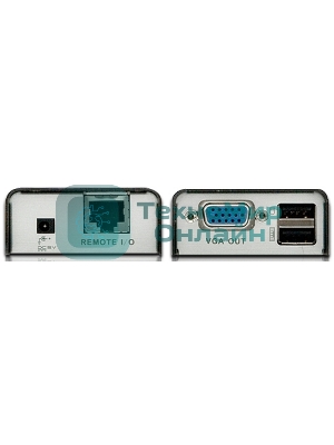 Удлинитель, SVGA+KBD+MOUSE USB ATEN, 100 м., HD-DB15+USB A-тип/USB B-тип, Female, c KVM-шнуром USB, Б.П. 220> 5V (CE100-A7-G)
