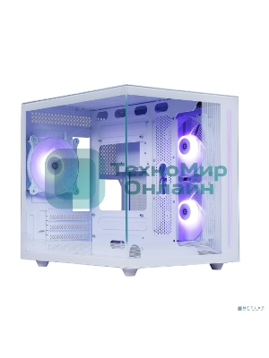 Компьютерный корпус DEFENDER NovaCube белый,mATX,3fan,switch&M/BSynс
