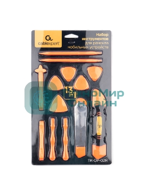 Набор инструментов для вскрытия корпуса мобильной техники Cablexpert TK-OP-02R (13 предметов)
