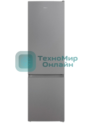 Холодильник Hotpoint HT 5200 C S серебристый двухкамерный 240/83л морозилка снизу, No Frost