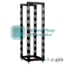 Стойка телеком. универсальная 24U двухрамная, черный (СТК-24.2-9005) !в одной коробке!