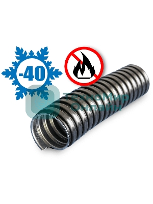 Металлорукав в ПВХ изоляции МРПИ НГ 25 d25мм без протяжки черный (уп.50м) ЗЭТА zeta42214