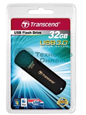 Флешка USB Transcend Jetflash 700 (TS32GJF700), 32Gb, USB 3.0, R/W 70/20, черный