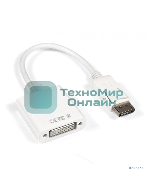 Кабель-переходник DisplayPort-DVI ExeGate EX284909RUS EX-DPM-DVIF-0.15 (20M/19F, 0,15м)