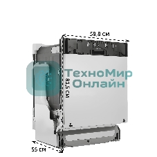 Встраиваемая посудомоечная машина Bosch SMV25EX02E, 59.8 см, 13 компл., 48 дБ, класс E