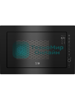 Встраиваемая микроволновая печь Beko BMGb25333BG черный, 25 л, 900 Вт, переключатели - поворотный механизм/сенсор