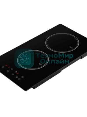 Индукционная варочная панель Maunfeld AVI292BK, конфорок: 2 шт., стеклокерамика, независимая, черный