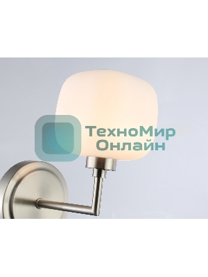 Настенный светильник Ambrella light LH53007 SN/FR сатин никель/белый матовый G9 max 40W 195*120*230