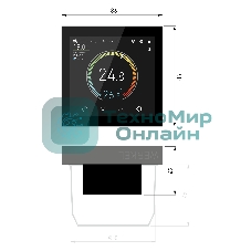 Умный сенсорный терморегулятор с LCD дисплеем (черный) W1851108