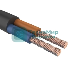 Провод соединительный ПВС 2х1,0 мм² 200 м черный ГОСТ 7399-97