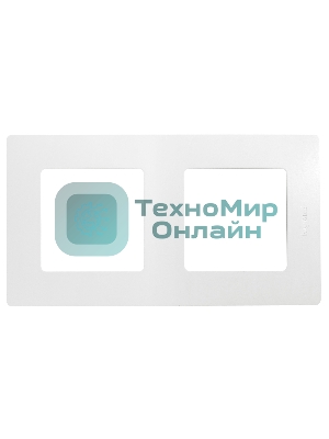 Рамка 2-м Etika Legrand 672502 белый