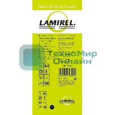 Пружины для переплета пластиковые Lamirel LA-7866702 6мм черный 100 шт