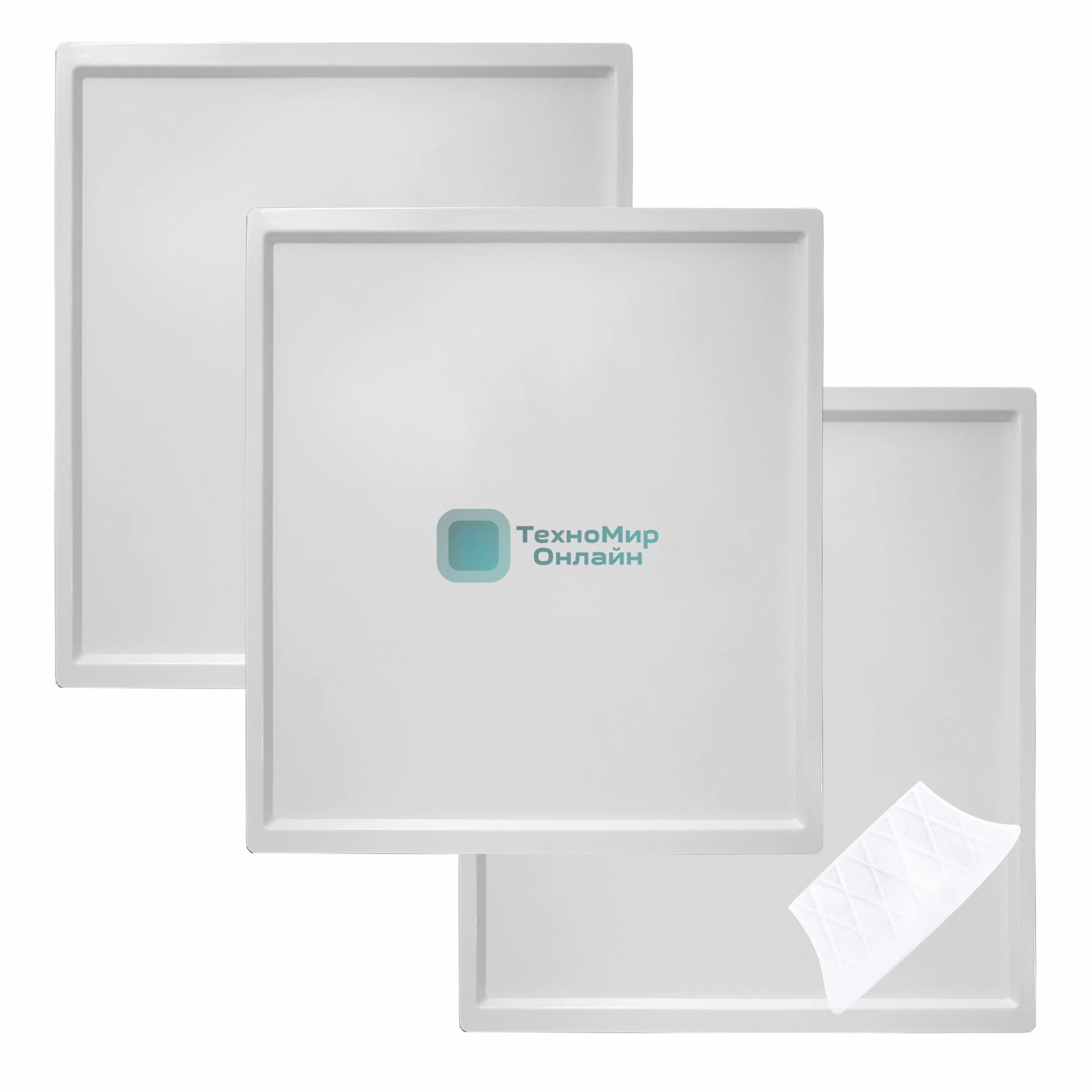 Поддон для пастилы Pullman PL-010203-3 белый 3шт+лопатка универс. прямоугольный р-р 327х288х6,6мм