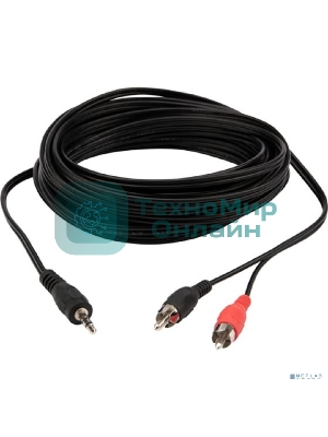 Шнур Rexant Стерео 3,5 мм - 2 RCA, 7 м (10 шт./уп.)
