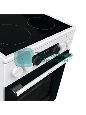Плита электрическая Gorenje GEC5C61WG белый, конфорок 4 электрических, духовка 70 л, 50 см x 85 см x 59.4 см (без крышки)