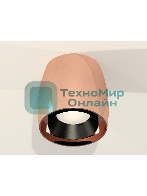 Светильник Ambrella Light XS1144001 PPG/PBK золото розовое полированное/черный полированный MR16 GU5.3 (C1144, N7031)