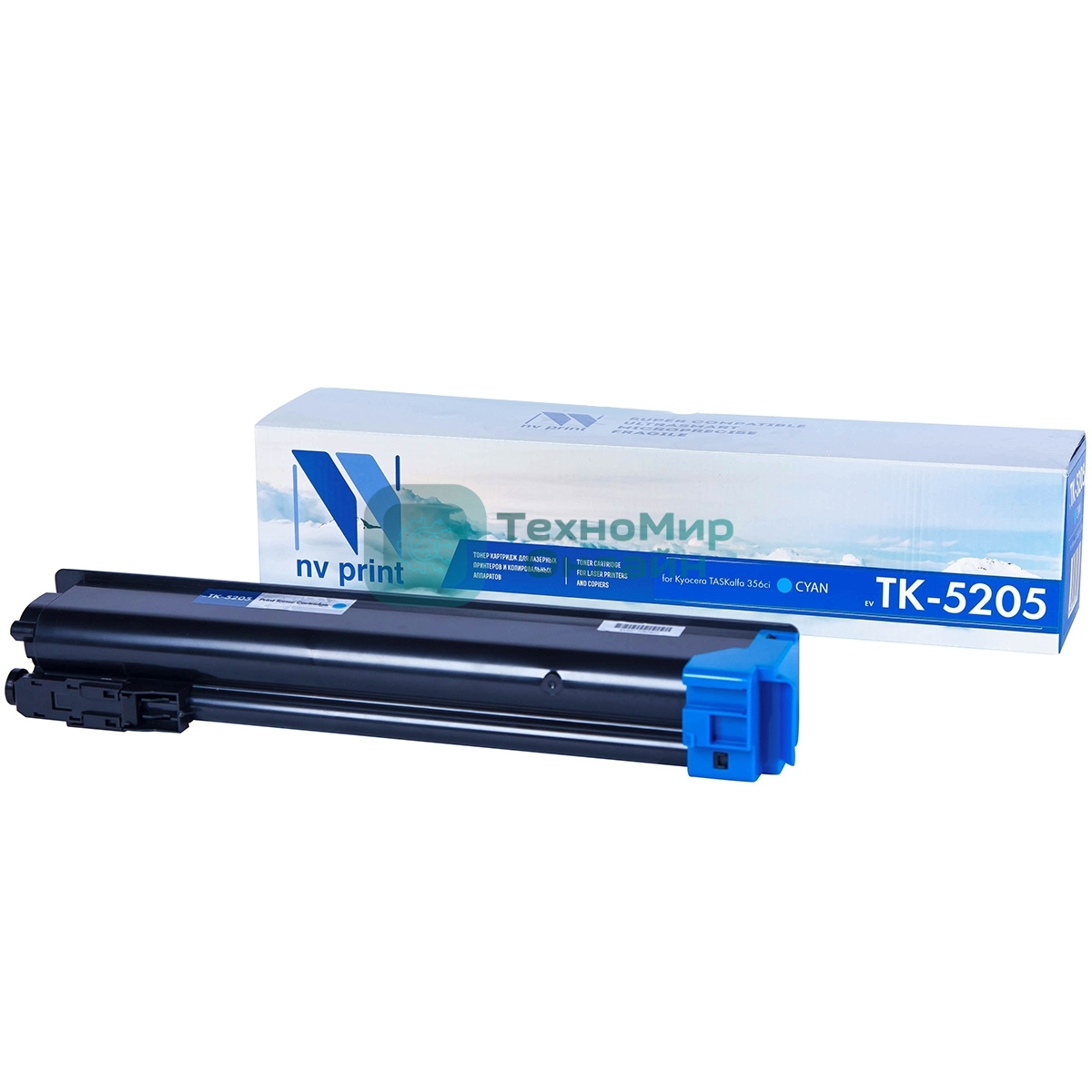 Картридж NVPrint совместимый Kyocera TK-5205 Cyan для TASKalfa 356ci (12000k)