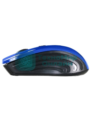 Мышь беспроводная Oklick 545MW черный/синий, 1600 dpi, радиоканал, USB, кнопки - 4