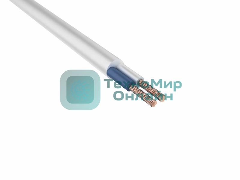 Провод соединительный ПВС 2х1,0 мм² 200 м белый ГОСТ 7399-97