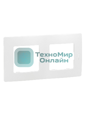 Рамка 2-м Etika Legrand 672502 белый