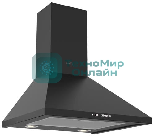 Вытяжка каминная Elikor Вента 50П-430-К3Д черный, 50 см, 430 куб. м/ч, 60 дБ