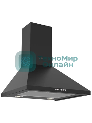 Вытяжка каминная Elikor Вента 50П-430-К3Д черный, 50 см, 430 куб. м/ч, 60 дБ