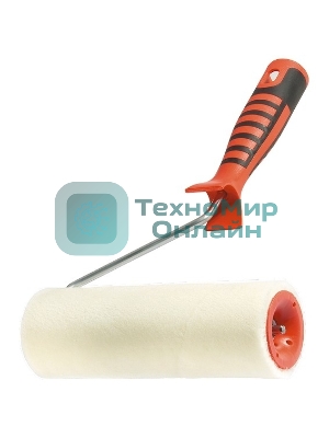 Валик в сборе Matrix велюр с двухкомп-ой ручкой, 180 мм, ворс 4 мм, D 48 мм, D ручки 6 мм