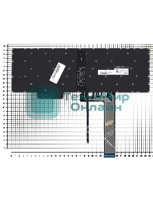 Клавиатура для ноутбука Lenovo IdeaPad Gaming 3-15ARH05 черная синяя подсветка