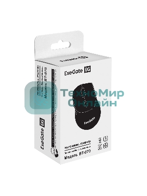 Мышь беспроводная ExeGate Professional Standard BT-070 черный, 1600 dpi, радиоканал, Bluetooth, USB, кнопки - 6