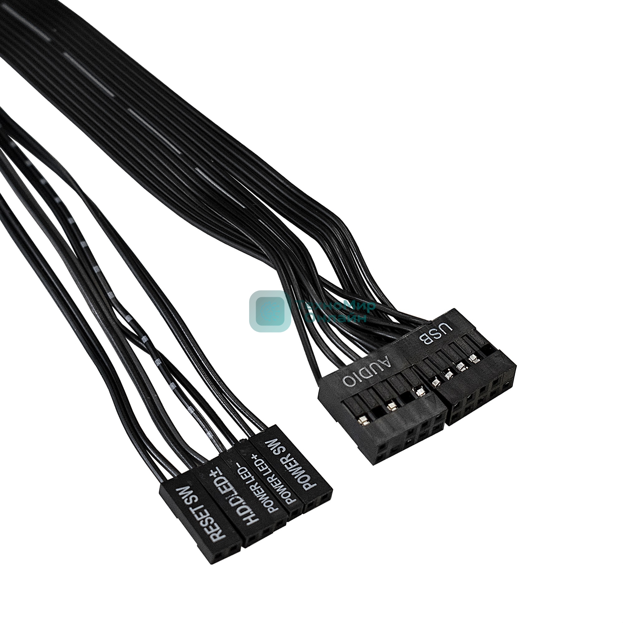 Корпус Miditower Exegate CP-601 Black, ATX, CP400W, 80mm, 2*USB, Audio