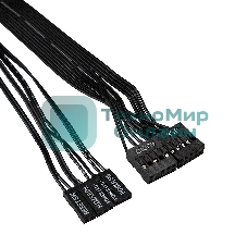 Корпус Miditower Exegate CP-601 Black, ATX, CP400W, 80mm, 2*USB, Audio