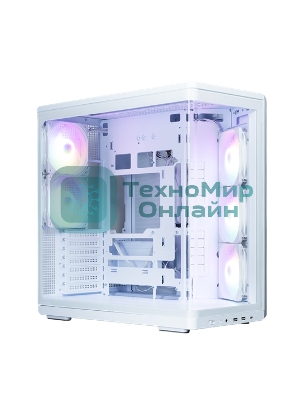 Компьютерный корпус ZALMAN MidTower P60 белый (ATX, без БП, 5x120мм ARGb fans, 1xUSB Type C, 2xUSB 3.0) (Zalman P60 белый)