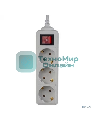 Сетевой удлинитель Perfeo с кнопкой 