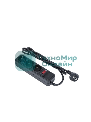 Сетевой фильтр ExeGate EX221179RUS SP-3-3B (3 розетки, 3 м, евровилка, черный)