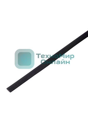 Термоусадочная трубка PROconnect 10/5,0 мм, черная, упаковка 50 шт. по 1 м